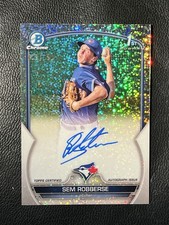 SEM ROBBERSE 2023 Bowman Chrome Speckle Refractor Auto 81/299 1st
