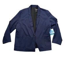 Coolibar 3x Blue NEW 1 Button Key Cove Jacket 98% UVA UVB Rays Blocked