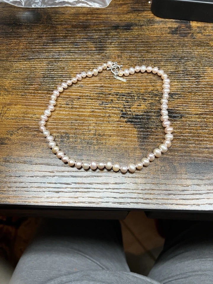 Colar corrente pingente pérola água doce prata esterlina 925 Vantel - Imagem 2 de 4