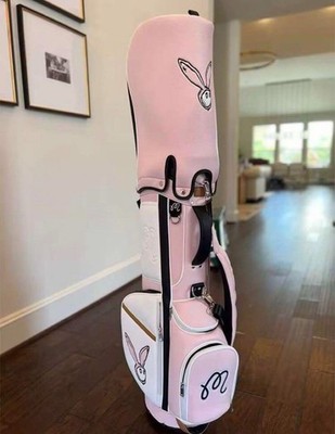 Malbon Golf ピンクデザイン キャディバッグ トラベル＆練習用に最適⛳ Malbon Golf ピンクデザイン キャディバッグ トラベル＆練習用に最適