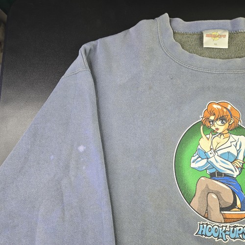 Vintage 1997 Hook-Ups Naughty Teacher School Girl Crewneck Sweater, Sz XL 25x28" - Picture 10 of 21