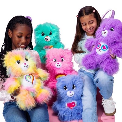 Basic Fun Care Bears 35 cm Medium Plüsch - Super 32 cm, weiß, grau, pastell 