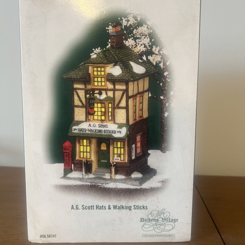 Abt. 56 - Dickens Village - A G SCOTT HÜTE & WANDERSTÖCKE. #58741