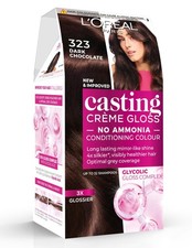 Image of Casting Creme Gloss Dark Chocolate Hair Colour 323 Semi Permanent 32 Washes