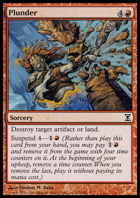 Plunder Time Spiral Lightly Played, English