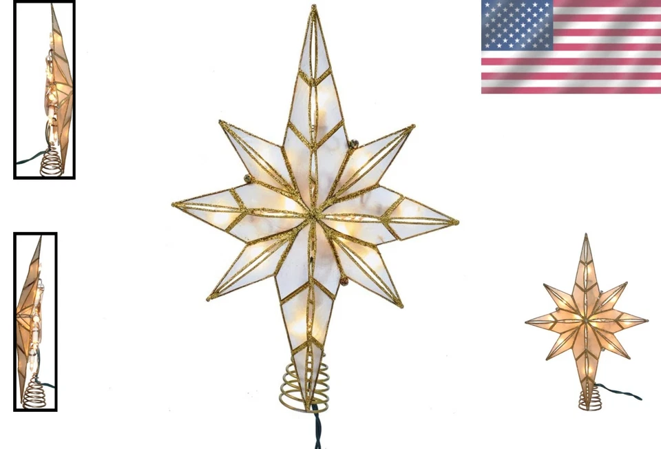 Gold Bethlehem Star Christmas Topper - Image 2 of 4