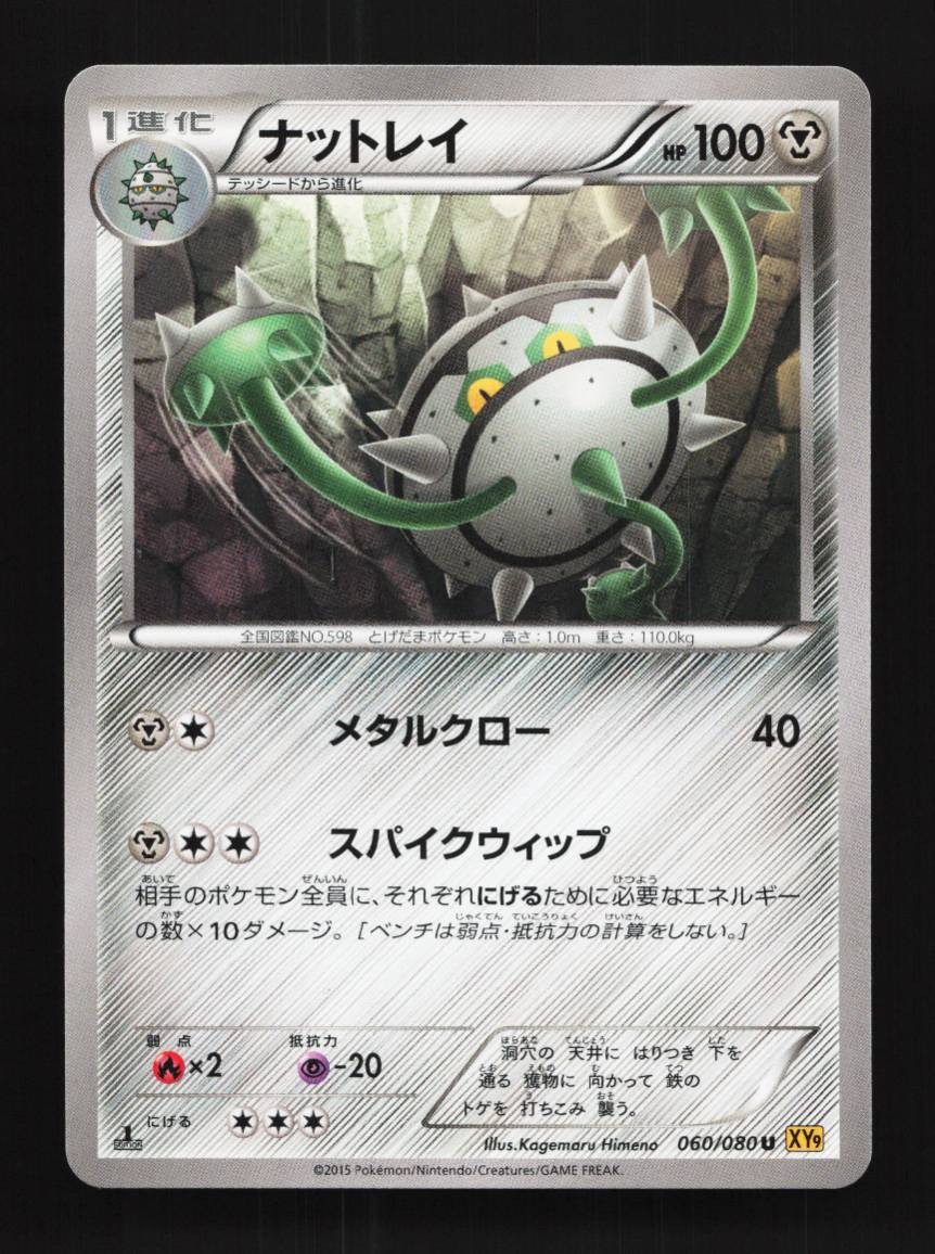 Ferrothorn 060/080 1st ED LP Rage of the Broken Heavens Japanese Pokemon Card