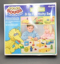 RARE Sesame Street Color Dough Set, See Video No Dough.