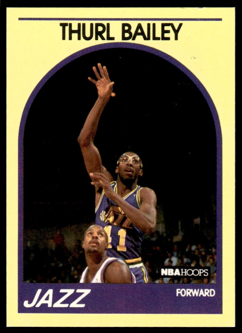 1989-90 Hoops Superstars Thurl Bailey #95 Utah Jazz