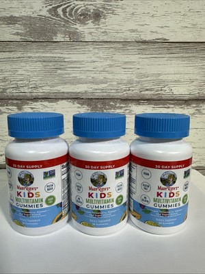 3x 30 Count MaryRuth's Organic Kids Multivitamin Sugar-Free Gummies Exp 07/2026
