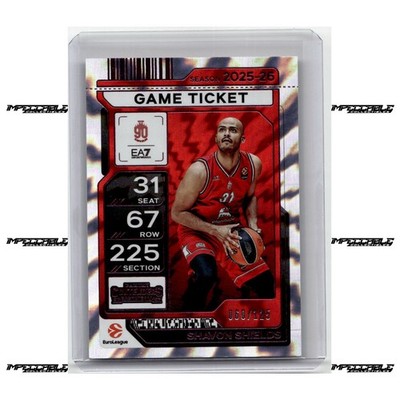 2025-26 Panini Contenders EuroLeague - Pink Holo #48 Shavon Shields /125