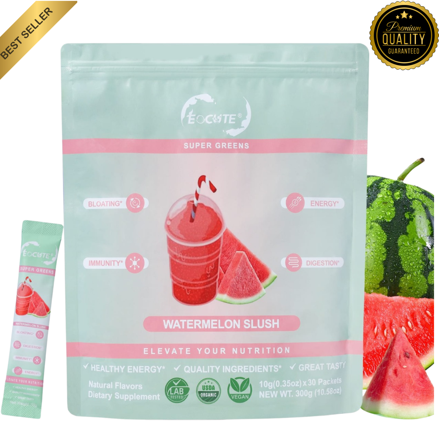 Super Greens Powder - Digestive & Gut Health - Bloating Relief Healthy Dietary