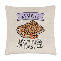 Beware VerrüCkte Beans Auf Toast MäDchen Kissenbezug Tochter Kinder FrüHstüCk
