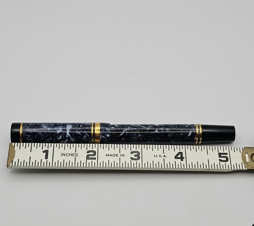 VTG Parker Duofold Centennial MK1 Marble Blue Rollerball Pen Black Ink - READ - Picture 12 of 12