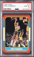 1986 FLEER #15 TOM CHAMBERS PSA 10