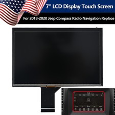7" LCD Display Touch Screen For 2017-2020 Jeep Compass Radio Navigation Replace