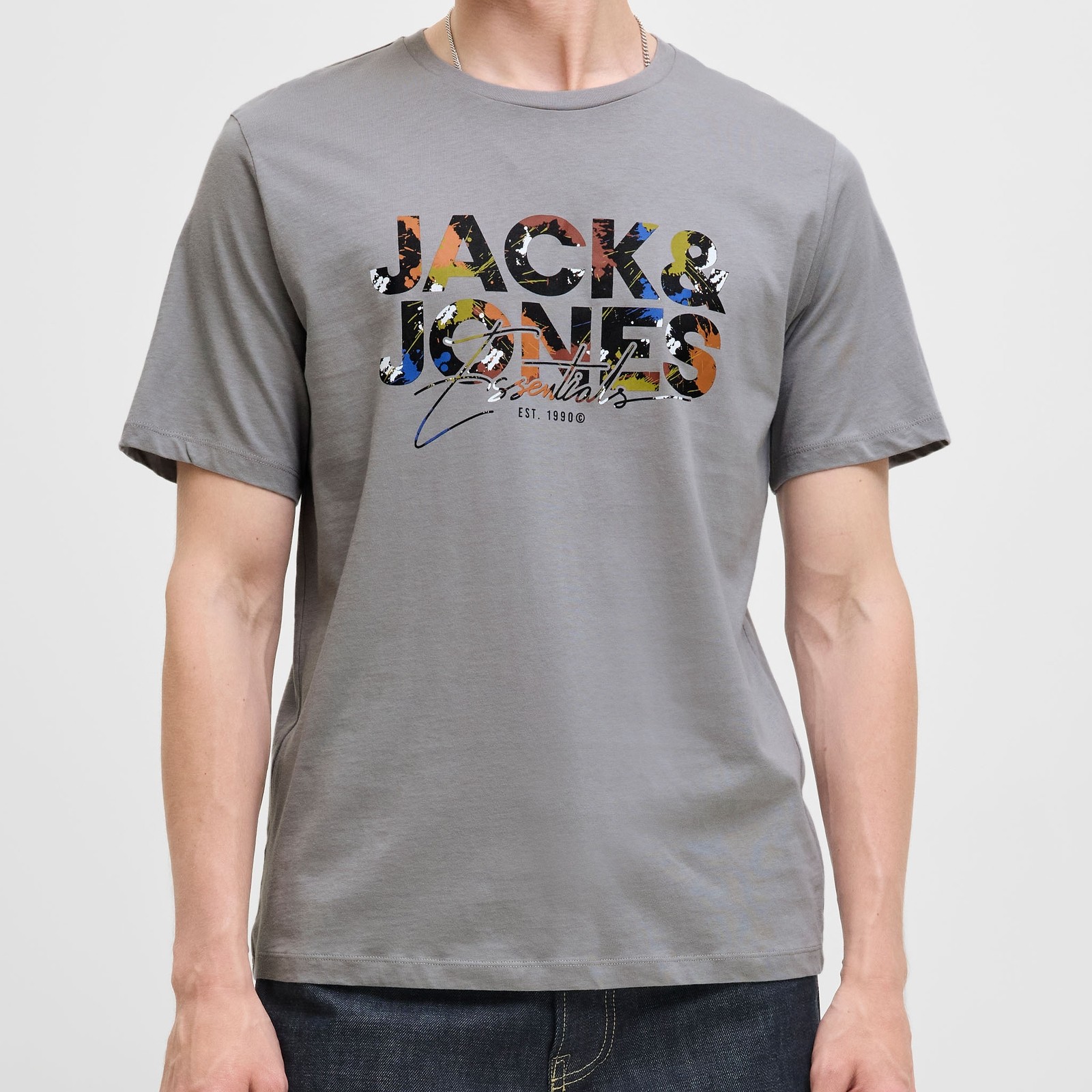 JACK JONES Herren Shirt Kurzarmshirt Rundhalsshirt T-Shirt Crew Neck JJGEPLAS