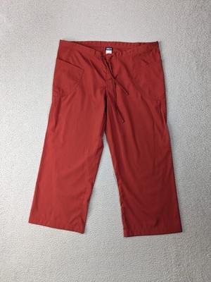 Patagonia Braata Flair Pants Womens Medium Ripstop Stretch Outdoor Rust Red
