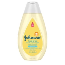 Johnson's Head to Toe Baby Shampoo and Body Wash 13.6 Fl Oz Gentle Cleansing
