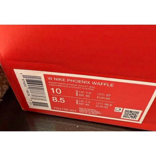 Nike Phoenix Waffle Wmns Shoes Sz 10 Platinum Tint Pale Ivory Casual FD2196-004 - Picture 9 of 9