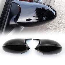 Pair Side Mirror Cover Cap For BMW E81 E82 E87 E90 E91 E92 E93 PRE-LCI M3 Gloss