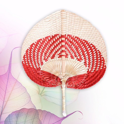 1PC Handmade Cattail Leaf Fan Large Spring Summer Cooling Fan for Children - Picture 9 of 12