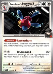 Team Rocket's Porygon-Z 155/182 Destined Rivals