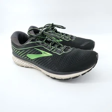 Brooks Ghost 12 Men's Running Shoes Black Neon Green Size 12.5