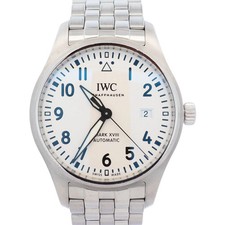 IWC Pilots Mark XVIII Stainless Steel 40mm White Dial Watch Ref# IW327012