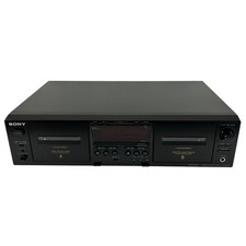 Sony TC WE475 Stereo Cassette Deck Dual Auto Reverse High Density Head Tested