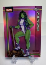 2026 Topps Chrome Marvel Comics She-Hulk Pink Refractor 163/250 #151