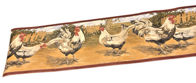 Sunworthy Rooster Hen Chicken Wallpaper Border Lot Barnyard Country Cottage Core