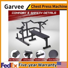 Chest Press Machine Weight Bench Press Adjustable Flat Incline Bench 450 Pou