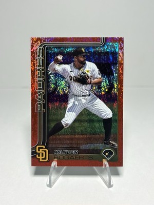 2025 Topps Series 1 Xander Bogaerts Red Holo Foil #19 /5 SSP Padres
