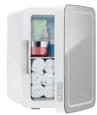 Chefman Travel  Portable Mirrored Personal Fridge 5L Mini Refrigerator 13x13x9