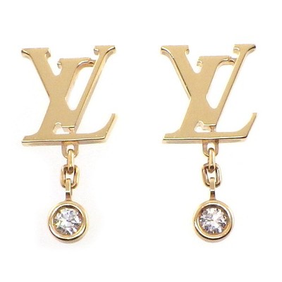 LOUIS VUITTON Ohrringe Puce Idylle Blossom LV Q96549 2P Diamant 750RG