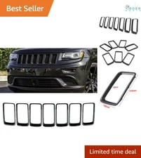7Pcs Front Bumper Rings Grill Vent Insert Trim Cover for Jeep Grand Cherokee