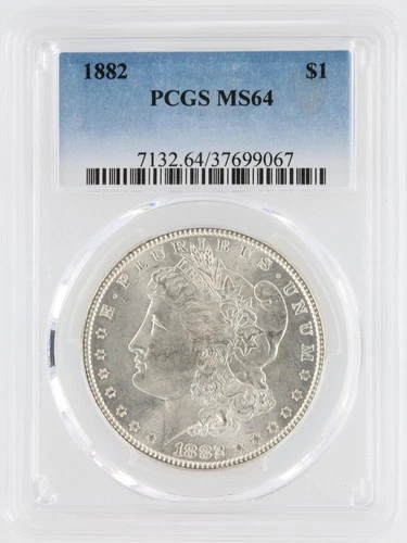 1882 Morgan Silver Dollar PCGS MS64 S$1 Philadelphia Minted No Reserve