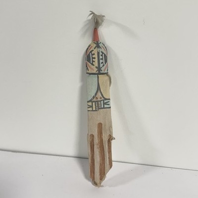 Vintage authentische Indianer Star Kachina flache Puppe von Chino Chapella