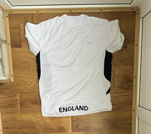 Camiseta de entrenamiento vintage del equipo de Inglaterra camiseta de fútbol azul Umbro para hombre XL - Imagen 5 de 11