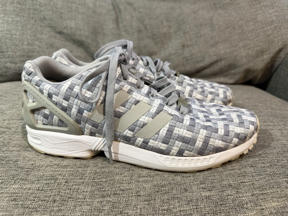 adidas ZX Flux Woven White for Sale | Authenticity Guaranteed | eBay