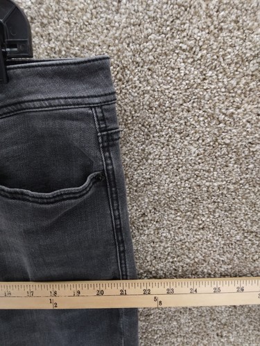 Seven7 Madison Straight Cropped Capri Jeans Women 18 Gray High Rise Raw Hem - Picture 9 of 12