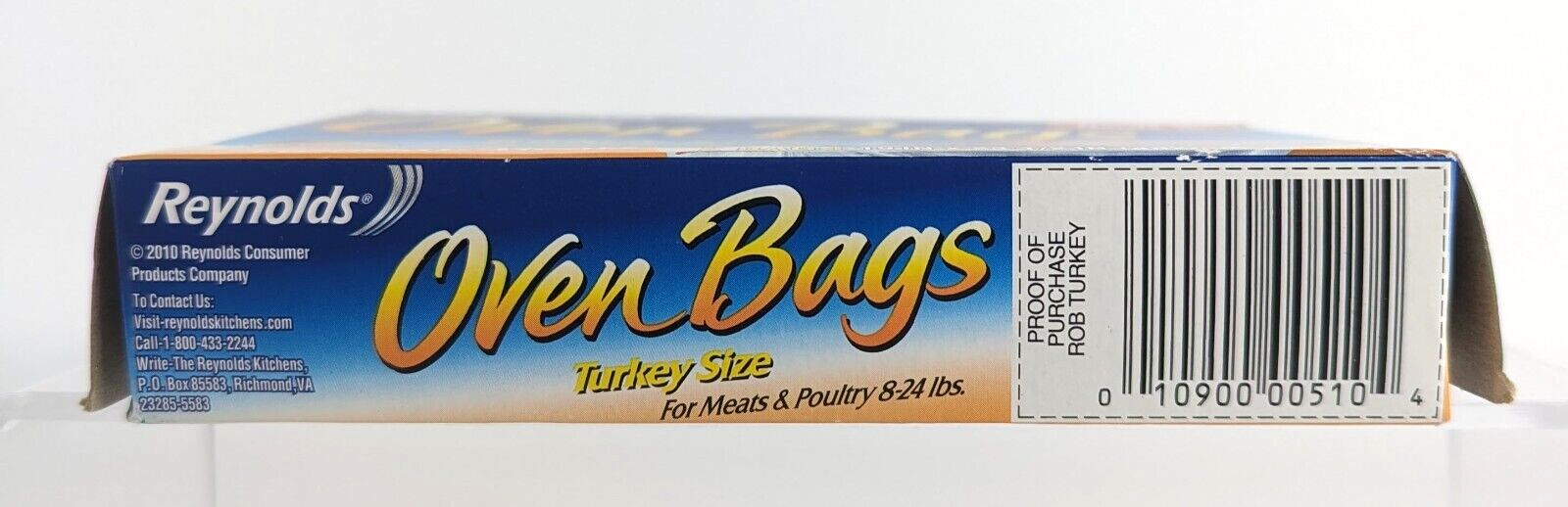 🦃 Reynolds Oven Bags Box 824lbs Meat Poultry Ham TURKEY Size 2 bags