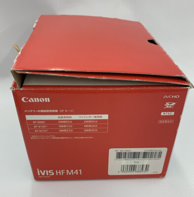 Canon iVIS HF M41 本体　箱一式付き Canon iVIS HF M41 Full HD Video Handheld Camera 1080 SD NTSC