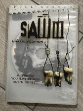 Saw III-Unrated Edition-DVD Full Screen Edition Shawnee Smith Angus Macfadyen