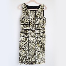 Ann Taylor Leopard Print Sleeveless Sheath Dress Womens 8 Brand New w/ Tag NWT
