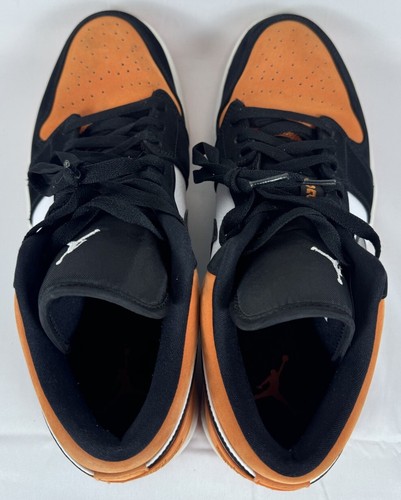Nike Air Jordan 1 Low Shattered Backboard Size 12 553558-128 XI I Orange Auth! - Picture 6 of 13
