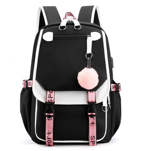 fashion Backpack USB Charge Computer Travel Backpacks 18"Laptop kids unisex bags - Picture 7 of 25