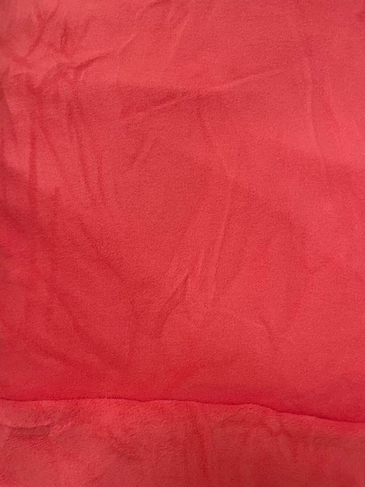 Fabric Lot 5 Yds 20 Ins 68 W Coral Plush Fleece - Image 4 of 4