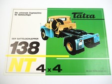 Tatra 138 NT 4x4 Truck Tractor for Semi Trailer Brochure circa 1960s